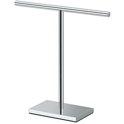 Gatco 1444SN Modern Rectangle Base Bathroom Counter Top Hand Towel Holder, 11.13" Height, Satin Nickel Gatco 1444SN Modern Rectangle Base Bathroom Counter Top Hand Towel Holder, 11.13" Height, Satin Nickel
