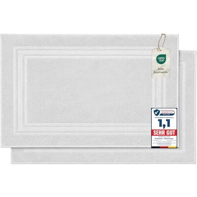 Komfortec Set med 2 badmattor - Mjuka, Tvättbara, 600 G/m² Komfortec Set med 2 badmattor - Mjuka, Tvättbara, 600 G/m²