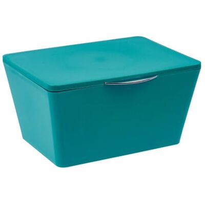 WENKO - BRASIL - Petrol - 15.5x10x19 cm - Storage Box WENKO - BRASIL - Petrol - 15.5x10x19 cm - Storage Box