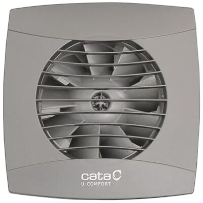 CATA UC-10 badrumsfläkt silvergrå turbin Ø 100 mm 110 m3/h 26 DB (A) väggmontering, grå CATA UC-10 badrumsfläkt silvergrå turbin Ø 100 mm 110 m3/h 26 DB (A) väggmontering, grå