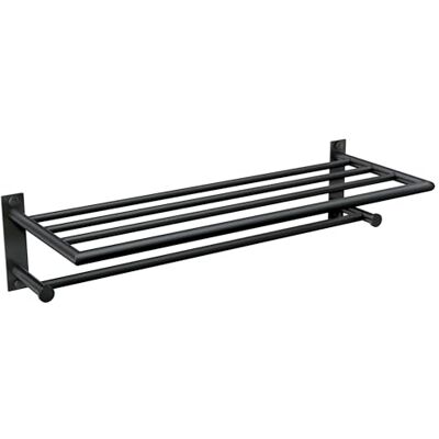 Moen Y5794BL Arlys 24-Inch Wide Modern Bathroom Hotel-Style Storage Shelf with Towel Bar, Matte Black Moen Y5794BL Arlys 24-Inch Wide Modern Bathroom Hotel-Style Storage Shelf with Towel Bar, Matte Black