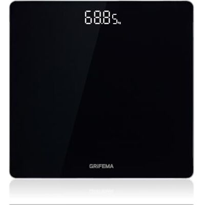 GRIFEMA GA2001-28 Digital personvåg, 180 kg/400 lb noggrannhet 50g/0,1 lb, stor LED-display, 5 mm härdat glas, automatisk på/av, batterier ingår, svart GRIFEMA GA2001-28 Digital personvåg, 180 kg/400 lb noggrannhet 50g/0,1 lb, stor LED-display, 5 mm härdat glas, automatisk på/av, batterier ingår, svart