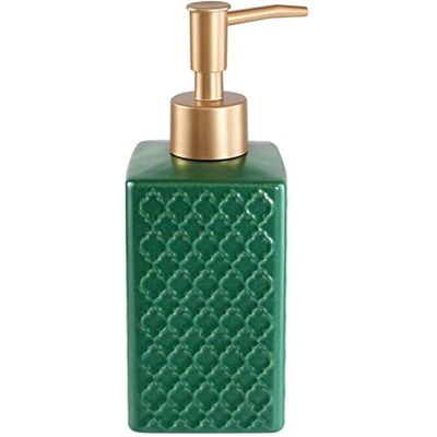 Lnvnoaua Vintage matt dusch tvåldispenser modern flytande bekväm keramik med pump av plast lotiondispenser flytande tvåldispenser schampodispenser diskmedelsdispenser duschgeldispenser (grön) Lnvnoaua Vintage matt dusch tvåldispenser modern flytande bekväm keramik med pump av plast lotiondispenser flytande tvåldispenser schampodispenser diskmedelsdispenser duschgeldispenser (grön)