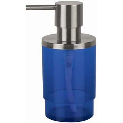 Spirella tvåldispenser nyo flytande tvål-dispenser, kapacitet 6,5 x 6,5 x 14,5 cm – 200 ml – blå Spirella tvåldispenser nyo flytande tvål-dispenser, kapacitet 6,5 x 6,5 x 14,5 cm – 200 ml – blå