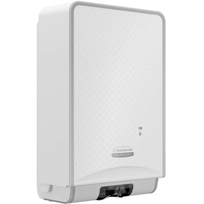 Kimberly-Clark Professional Automatisk ICON-handtvål- och desinfektionsmedelsdispenser 53944, vitt hölje med vit panel i mosaikdesign; 1 dispenser och en bländare per försäljningsenhet Kimberly-Clark Professional Automatisk ICON-handtvål- och desinfektionsmedelsdispenser 53944, vitt hölje med vit panel i mosaikdesign; 1 dispenser och en bländare per försäljningsenhet