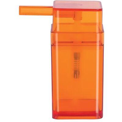 Spirella Cubo Polystyrol tvåldispenser, klar orange Spirella Cubo Polystyrol tvåldispenser, klar orange
