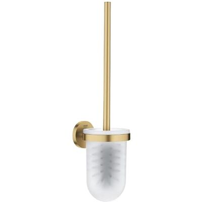 Grohe Start, toalettborstset WC utan borrning (toalettborste med hållare, lämplig för limning eller borrning, med skruvar och pluggar, köp lim separat), cool Sunrise, guld, 41185GN0 Grohe Start, toalettborstset WC utan borrning (toalettborste med hållare, lämplig för limning eller borrning, med skruvar och pluggar, köp lim separat), cool Sunrise, guld, 41185GN0