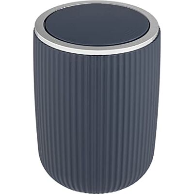 Wenko Agropoli S Swinglockshink mörkblå, kosmetisk hink med svänglock, badhink, 2 l, plast, 14,5 x 20 x 14,5 cm Wenko Agropoli S Swinglockshink mörkblå, kosmetisk hink med svänglock, badhink, 2 l, plast, 14,5 x 20 x 14,5 cm