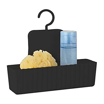 Allstar Duschcaddy Minas, praktische Ablage mit beweglichem Haken für die Duschwand, Duschstange oder Armatur in Dusche & Badezimmer, extra Stauraum & optimaler Wasserablauf, 25,3 x 22,5 x 8 cm, Schwarz Allstar Duschcaddy Minas, praktische Ablage mit beweglichem Haken für die Duschwand, Duschstange oder Armatur in Dusche & Badezimmer, extra Stauraum & optimaler Wasserablauf, 25,3 x 22,5 x 8 cm, Schwarz
