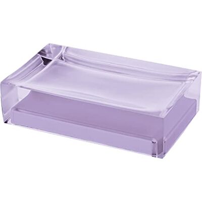 Gedy Auckland tvålkopp, Mått och Vikt: 3X11X7 CM & 0,15 kg, Högkvalitativ transparent harts fast tvålhållare, lila finish, FoU-design, handgjord, 2 års garanti, unik Gedy Auckland tvålkopp, Mått och Vikt: 3X11X7 CM & 0,15 kg, Högkvalitativ transparent harts fast tvålhållare, lila finish, FoU-design, handgjord, 2 års garanti, unik