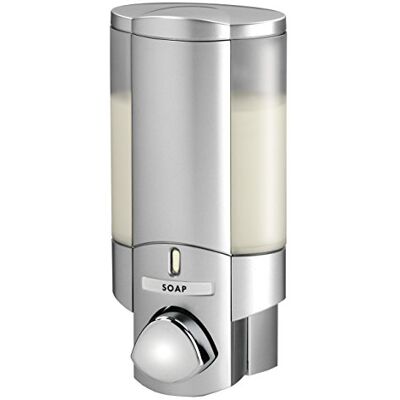 Better Living Aviva tvåldispenser för 1 flaska, satin, silver, 1-kamber, satin, silverfärgad Better Living Aviva tvåldispenser för 1 flaska, satin, silver, 1-kamber, satin, silverfärgad