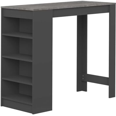 Symbiosis barbord 115 x 50 x 102.7 cm Black and Cement Symbiosis barbord 115 x 50 x 102.7 cm Black and Cement