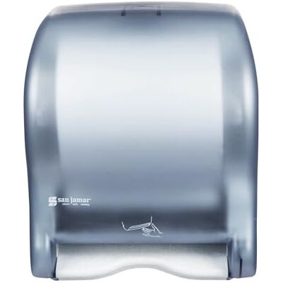 San Jamar T8400TBL smart essens klassisk handfri pappershandduksdispenser för pappershanddukar, arktisk blå San Jamar T8400TBL smart essens klassisk handfri pappershandduksdispenser för pappershanddukar, arktisk blå