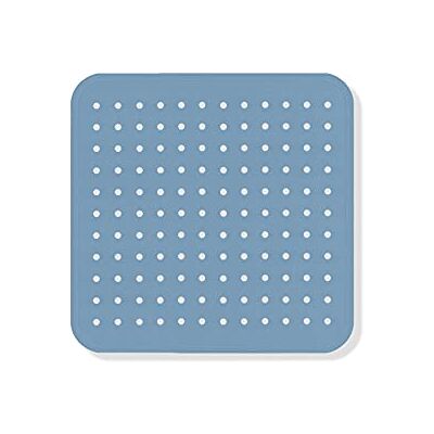 GEMITEX GemitX Celeste halkfria duschmattor tillverkad i Italien, mögelresistent, antibakteriell, med sugpropp, badmatta, 53 x 53 cm, 100% PVC GEMITEX GemitX Celeste halkfria duschmattor tillverkad i Italien, mögelresistent, antibakteriell, med sugpropp, badmatta, 53 x 53 cm, 100% PVC