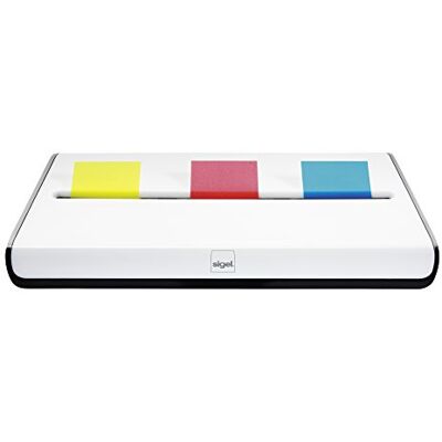 Sigel SA109 Pagemarker-dispenser, med 150 indexmarkörer, 13,5 x 1,2 x 8,2 cm, vit Sigel SA109 Pagemarker-dispenser, med 150 indexmarkörer, 13,5 x 1,2 x 8,2 cm, vit