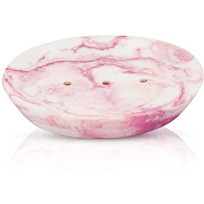 Ajuny Handicrafts dränerings-tvålskål, premium hartstvålhållare, tvålräddare för dusch, badrum, kök, badkar, enkel rengöring med lite vatten, förlänger tvålens livslängd (rosa) Ajuny Handicrafts dränerings-tvålskål, premium hartstvålhållare, tvålräddare för dusch, badrum, kök, badkar, enkel rengöring med lite vatten, förlänger tvålens livslängd (rosa)