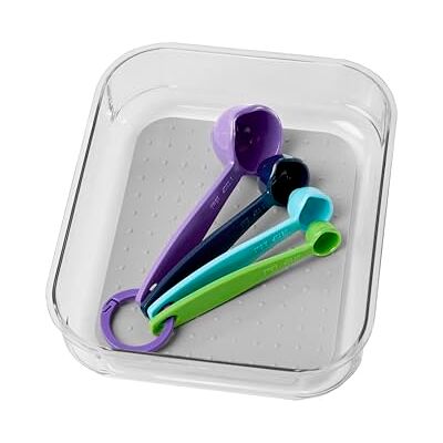 madesmart 96888 klart mjukt grepp 8 x 6 fack organisatör, plast, ljusgrå madesmart 96888 klart mjukt grepp 8 x 6 fack organisatör, plast, ljusgrå
