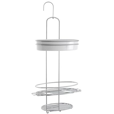 Metaltex hängande duschförvaring, rostfritt stål, silver, 14 x 30 x 57 cm Metaltex hängande duschförvaring, rostfritt stål, silver, 14 x 30 x 57 cm