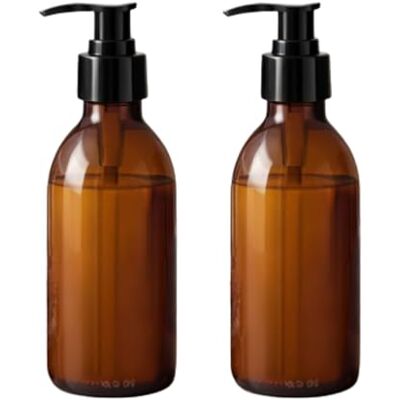 mikken 2 tvåldispenser, 200 ml, lotiondispenser, glas, brun, livsmedelssäker inkl. märkningsetiketter mikken 2 tvåldispenser, 200 ml, lotiondispenser, glas, brun, livsmedelssäker inkl. märkningsetiketter