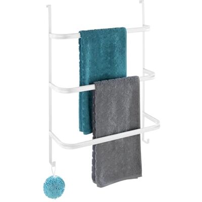 Wenko Handdukshållare mod. Irpinia hängande badrumsmöbler dörr dusch praktisk handdukshållare metall stål vit för 2–4 cm vikning 54,5 x 77,5 x 21,5 cm Wenko Handdukshållare mod. Irpinia hängande badrumsmöbler dörr dusch praktisk handdukshållare metall stål vit för 2–4 cm vikning 54,5 x 77,5 x 21,5 cm