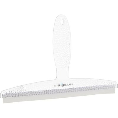 InterDesign iDesign Duschskrapa med stark sugkopp, liten plastfönsterskrapa för dusch och rengöring, praktisk duschskärmtorkare med bred gummilipp, klar InterDesign iDesign Duschskrapa med stark sugkopp, liten plastfönsterskrapa för dusch och rengöring, praktisk duschskärmtorkare med bred gummilipp, klar