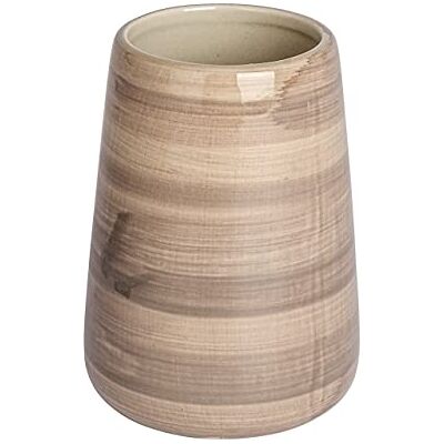 Wenko Pottery Sand Tandborsthållare för tandborste och tandkräm, keramik, 8 x 11 x 8 cm, beige Wenko Pottery Sand Tandborsthållare för tandborste och tandkräm, keramik, 8 x 11 x 8 cm, beige