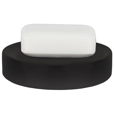 Spirella tvålkopp stenutseende dekorativ badrumsinredning tvålkopp rör mått: 11 x 11 x 3 cm svart matt, svart Spirella tvålkopp stenutseende dekorativ badrumsinredning tvålkopp rör mått: 11 x 11 x 3 cm svart matt, svart