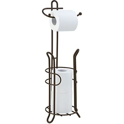 SunnyPoint LCUS badrum toalettpapper rulle förvaringshållare stativ med reserv, kromfinish (brons) SunnyPoint LCUS badrum toalettpapper rulle förvaringshållare stativ med reserv, kromfinish (brons)