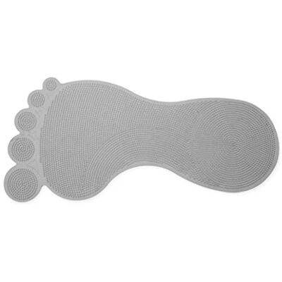 Croydex Big Foot Gummibadmatta grå 35 x 76 cm Croydex Big Foot Gummibadmatta grå 35 x 76 cm