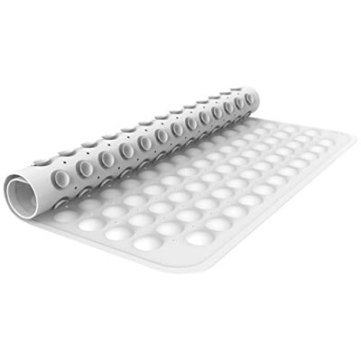 ANSIO ® Duschmattor halkfria anti-mögel badmatta för badrum gummi duschmatta med dräneringshål och sugkoppar maskintvättbar (54 x 54 cm, solid vit) ANSIO ® Duschmattor halkfria anti-mögel badmatta för badrum gummi duschmatta med dräneringshål och sugkoppar maskintvättbar (54 x 54 cm, solid vit)