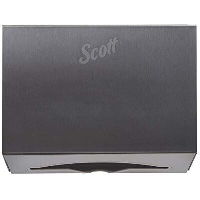 Scottfold kompakt pappershandduksdispenser (09216), liten handdukdispenser, rostfritt stål Scottfold kompakt pappershandduksdispenser (09216), liten handdukdispenser, rostfritt stål