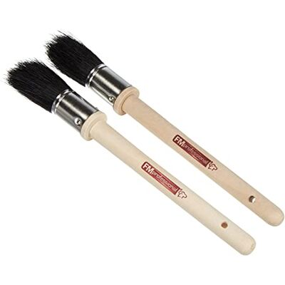 FMprofessional 23 cm 2 askkoppspensel, ljust trä, glänsande, svart, ca 22 cm, 2-enheter FMprofessional 23 cm 2 askkoppspensel, ljust trä, glänsande, svart, ca 22 cm, 2-enheter
