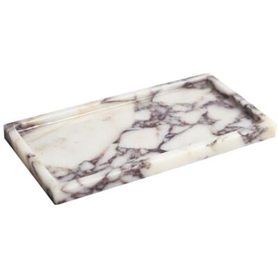 FutureStone 100% naturlig lyxig calaccata viol marmor liten handduk bricka hållare organisatör, smink badrumshållare FutureStone 100% naturlig lyxig calaccata viol marmor liten handduk bricka hållare organisatör, smink badrumshållare
