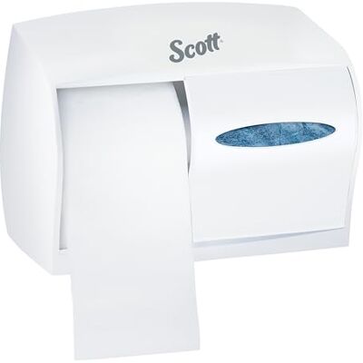 Scott Kimberly-Clark Professional 9605 trådlös toalettpappersdispenser för toalettpapper, vit, 1 x 1 dispenser Scott Kimberly-Clark Professional 9605 trådlös toalettpappersdispenser för toalettpapper, vit, 1 x 1 dispenser