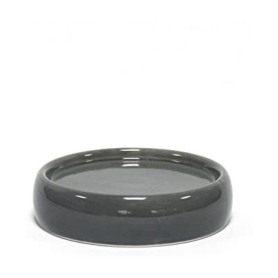 Douceur d'Intérieur , Tvålhållare (diameter 10 x 3,5 cm) Bullea antracit, keramik Douceur d'Intérieur , Tvålhållare (diameter 10 x 3,5 cm) Bullea antracit, keramik