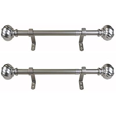 Decopolitan gardinstång, metall, antikt silver, 30 till 50 cm Decopolitan gardinstång, metall, antikt silver, 30 till 50 cm