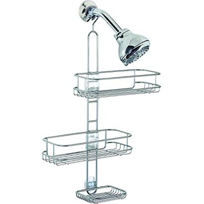 InterDesign iDesign Linea justerbar duschkorg, silver InterDesign iDesign Linea justerbar duschkorg, silver