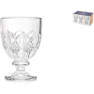 ROYAL NORFOLK Pack of 6 Nice Glass Glass Clear Glass 22cl Dishwasher Safe ROYAL NORFOLK Pack of 6 Nice Glass Glass Clear Glass 22cl Dishwasher Safe
