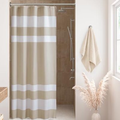 Madison Park Spa våffla duschdraperi stycke tyg med 3M Scotchgard fukthantering moderna hem badrumsdekorationer, bås 137 cm x 198 cm, brungrå Madison Park Spa våffla duschdraperi stycke tyg med 3M Scotchgard fukthantering moderna hem badrumsdekorationer, bås 137 cm x 198 cm, brungrå