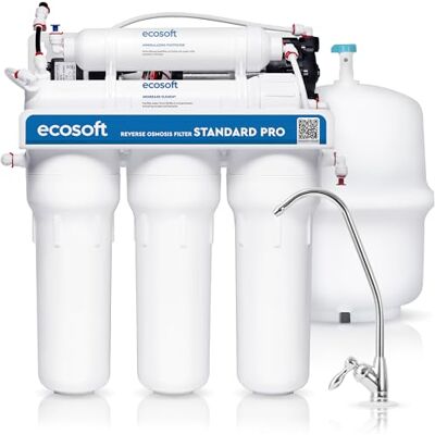 ecosoft Standard PRO omvänd osmosfilter med integrerad pump, effektiv rening och enkel installation ecosoft Standard PRO omvänd osmosfilter med integrerad pump, effektiv rening och enkel installation