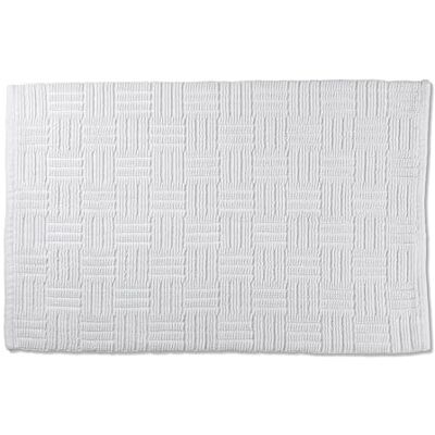 kela Badmatta Leana, 80 cm x 50 cm, 100% bomull, vit, halkfri, tvättbar vid 30 °C, lämplig för golvvärme, 23526 kela Badmatta Leana, 80 cm x 50 cm, 100% bomull, vit, halkfri, tvättbar vid 30 °C, lämplig för golvvärme, 23526