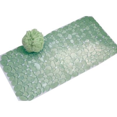 InterDesign iDesign Pebblz Badmatta, halkfri, sugkoppar, för dusch och badkar, grön, 66 x 34 cm InterDesign iDesign Pebblz Badmatta, halkfri, sugkoppar, för dusch och badkar, grön, 66 x 34 cm