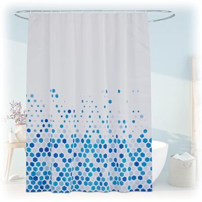Relaxdays Duschtextil - Vattentät, Mot Mögel, Prickar Relaxdays Duschtextil - Vattentät, Mot Mögel, Prickar