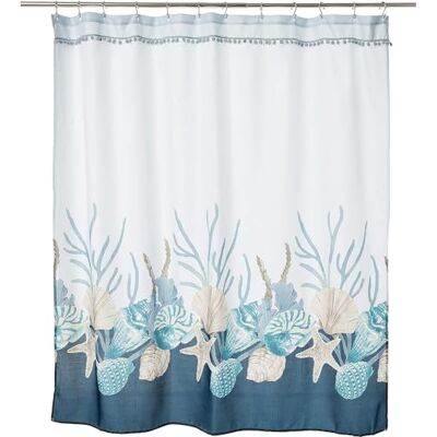 Avanti Linens Avanti Sängkläder Duschdraperi, Oceanscape inspirerad badrumsdekor (Blue Lagoon Collection) Avanti Linens Avanti Sängkläder Duschdraperi, Oceanscape inspirerad badrumsdekor (Blue Lagoon Collection)