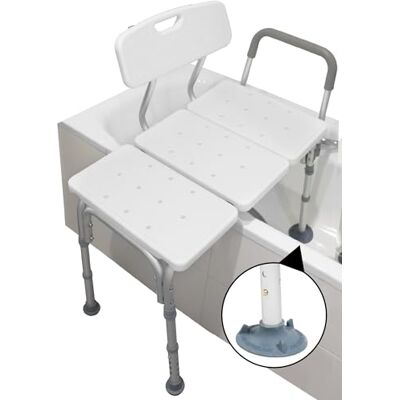 PEPE Mobility Stol för badkar med armstöd, justerbar, vit Halkfri barnstol med vändbart ryggstöd för äldre och funktionshindrade, fästsugkoppar, aluminiumkonstruktion PEPE Mobility Stol för badkar med armstöd, justerbar, vit Halkfri barnstol med vändbart ryggstöd för äldre och funktionshindrade, fästsugkoppar, aluminiumkonstruktion