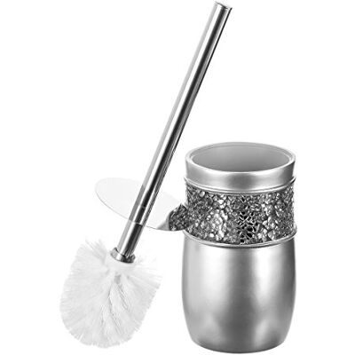 Creative Kreativa dofter toalettborste med hållare – toalettskål rengöringsborste och hållare – bra grepp, djuprengöring, dekorativ design kompakt toalettskål skrubbare (silver) Creative Kreativa dofter toalettborste med hållare – toalettskål rengöringsborste och hållare – bra grepp, djuprengöring, dekorativ design kompakt toalettskål skrubbare (silver)