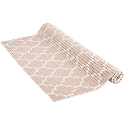 Venilia Mjukskumsmatta, Venisoft Cross halkfri golvbeläggning duschmatta, halkfri matta, PVC-polyester, taupe-vit, 65 x 200 cm, 54718 Venilia Mjukskumsmatta, Venisoft Cross halkfri golvbeläggning duschmatta, halkfri matta, PVC-polyester, taupe-vit, 65 x 200 cm, 54718
