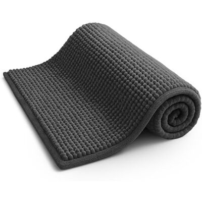 KEPLIN Halkfri badmatta – mjuk och bekväm mikrofibermatta med maskintvättbar design – vattenabsorberande och snabbtorkande för att hålla badrummet hygieniskt och rent (grå) KEPLIN Halkfri badmatta – mjuk och bekväm mikrofibermatta med maskintvättbar design – vattenabsorberande och snabbtorkande för att hålla badrummet hygieniskt och rent (grå)
