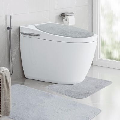 ASelected Badrumsmatta set 3 delar 50 x 80 cm badrumsmattor set mjuk hög lugg badmatta halkfri lurvig badmatta med lock för toalettlock badrumsmatta mörkgrå ASelected Badrumsmatta set 3 delar 50 x 80 cm badrumsmattor set mjuk hög lugg badmatta halkfri lurvig badmatta med lock för toalettlock badrumsmatta mörkgrå
