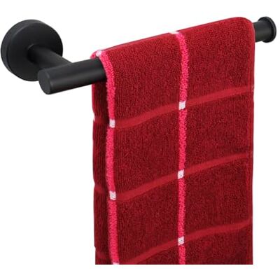 TocTen Handdukshållare/handduksring – tjock SUS304 rostfritt stål badrum handduksstång, 23 cm slitstark väggmonterad handdukshängare (matt svart) TocTen Handdukshållare/handduksring – tjock SUS304 rostfritt stål badrum handduksstång, 23 cm slitstark väggmonterad handdukshängare (matt svart)